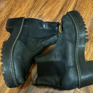 Dr. Martens Black Leather Ankle Boots